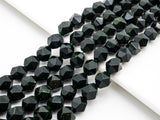 Unique Diamond Cut Quality Natural Dark Green Goldstone beads, 6mm/8mm/10mm/12mm, Faceted Round Gemstone Beads, 15.5inches strand, SKU#U148