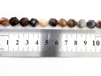 Unique Diamond Cut Quality Natural Botswana Agate beads, 6mm/8mm/10mm/12mm, Faceted Round Agate Gemstone Beads, 15.5inch strand, SKU#U146