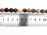 Unique Diamond Cut Quality Natural Botswana Agate beads, 6mm/8mm/10mm/12mm, Faceted Round Agate Gemstone Beads, 15.5inch strand, SKU#U146