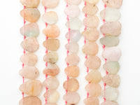 Quality Natural Morganite beads,11-15mmm Teardrop Light Pink Blue Gemstone Beads, 15.5inch strand, SKU#U160