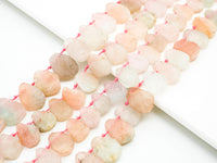 Quality Natural Morganite beads,11-15mmm Teardrop Light Pink Blue Gemstone Beads, 15.5inch strand, SKU#U160