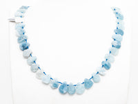 High Quality Natural Aquamarine beads, 12-16mm, Teardrop Top Drilled Gemstone Beads, 16inch strand, SKU#U164