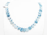 High Quality Natural Aquamarine beads, 12-16mm, Teardrop Top Drilled Gemstone Beads, 16inch strand, SKU#U164