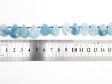High Quality Natural Aquamarine beads, 12-16mm, Teardrop Top Drilled Gemstone Beads, 16inch strand, SKU#U164