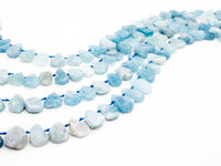 High Quality Natural Aquamarine beads, 12-16mm, Teardrop Top Drilled Gemstone Beads, 16inch strand, SKU#U164
