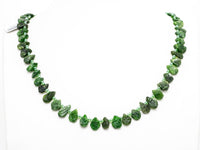 Quality Natural Diopside beads, 11-15mm irregular Teardrop Top drill Green Gemstone Beads, Natural Diopside 15.5inch strand, SKU#U167