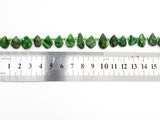 Quality Natural Diopside beads, 11-15mm irregular Teardrop Top drill Green Gemstone Beads, Natural Diopside 15.5inch strand, SKU#U167