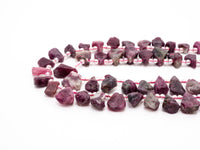 Quality Natural Tourmalite beads, 11-13mm Teardrop Natural Tourmalite Gemstone Beads, 15.5inch strand, SKU#U163