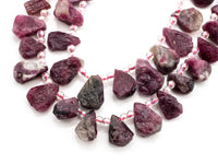 Quality Natural Tourmalite beads, 11-13mm Teardrop Natural Tourmalite Gemstone Beads, 15.5inch strand, SKU#U163