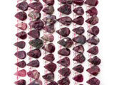 Quality Natural Tourmalite beads, 11-13mm Teardrop Natural Tourmalite Gemstone Beads, 15.5inch strand, SKU#U163