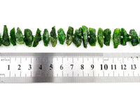 Quality Natural Diopside beads, 16-22mm, Irregular Shape Natural Green Gemstone Beads, 15-16inches strand, SKU#U168
