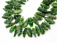 Quality Natural Diopside beads, 16-22mm, Irregular Shape Natural Green Gemstone Beads, 15-16inches strand, SKU#U168