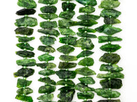 Quality Natural Diopside beads, 16-22mm, Irregular Shape Natural Green Gemstone Beads, 15-16inches strand, SKU#U168