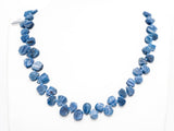 Quality Natural Kyanite beads, 10-14mm irregular Teardrop Top drilled blue Gemstone Beads, 15.5inch strand, SKU#U157