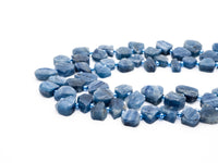 Quality Natural Kyanite beads, 10-14mm irregular Teardrop Top drilled blue Gemstone Beads, 15.5inch strand, SKU#U157