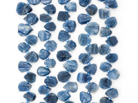 Quality Natural Kyanite beads, 10-14mm irregular Teardrop Top drilled blue Gemstone Beads, 15.5inch strand, SKU#U157
