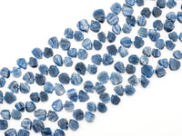 Quality Natural Kyanite beads, 10-14mm irregular Teardrop Top drilled blue Gemstone Beads, 15.5inch strand, SKU#U157