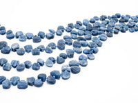 Quality Natural Kyanite beads, 10-14mm irregular Teardrop Top drilled blue Gemstone Beads, 15.5inch strand, SKU#U157
