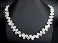 Natural White Moonstone beads, 11-15mm Teardrop White Gemstone Beads, 15-16 inches strand, SKU#U166