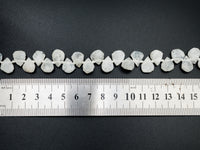 Natural White Moonstone beads, 11-15mm Teardrop White Gemstone Beads, 15-16 inches strand, SKU#U166