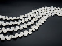 Natural White Moonstone beads, 11-15mm Teardrop White Gemstone Beads, 15-16 inches strand, SKU#U166