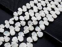 Natural White Moonstone beads, 11-15mm Teardrop White Gemstone Beads, 15-16 inches strand, SKU#U166