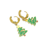 Colorful Enamel Christmas Pendant Link Chain necklace Bracelet Earring, Sku#BXG25