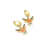 Christmas Charm Pendant oval Link Chain necklace Bracelet Earring, Sku#BXG26