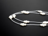 1/10pcs Natural Mother of Pearl beads, 10x14mm White Pearl Shell Hamsa Hand Beads, 16inch full strand, SKU#T106