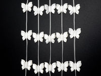 1/10 pcs Natural Mother of Pearl beads, 16x20mm White Pearl Carved Butterfly Beads, Carved Pearl Beads, SKU#T28