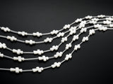 1/15pcs Natural Mother of Pearl beads,10x14mm White Pearl Carved Cross Beads strand, Cross Pearl Shell Beads, SKU#T27