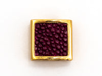CZ Flat Square Beads Fuchsia Micro Pave Beads, Cubic Zirconia Spacer Beads, 10x10x5mm, sku#Y54