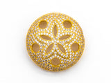 CZ Micro Pave Cap Connector Beads, Cubic Zirconia Art Deco Space Beads, Fancy Jewelry making Findings,10x27mm,sku#Y63