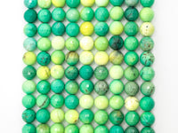 Top Quality Natural Green Opal Faceted Round Beads, 6mm/8mm/10mm/12mm/14mm Natural Beads,15.5" Full Strand, SKU#U182