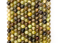 High Quality Natural Green Garnet Smooth Round/Rondelle Beads, 6mm/8mm/10mm/12mm/3x6mm Green Garnet Beads,15.5" Full Strand,SKU#U180