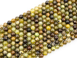 High Quality Natural Green Garnet Smooth Round/Rondelle Beads, 6mm/8mm/10mm/12mm/3x6mm Green Garnet Beads,15.5" Full Strand,SKU#U180