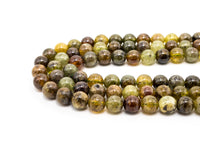 High Quality Natural Green Garnet Smooth Round/Rondelle Beads, 6mm/8mm/10mm/12mm/3x6mm Green Garnet Beads,15.5" Full Strand,SKU#U180