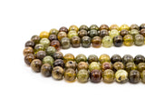 High Quality Natural Green Garnet Smooth Round/Rondelle Beads, 6mm/8mm/10mm/12mm/3x6mm Green Garnet Beads,15.5" Full Strand,SKU#U180