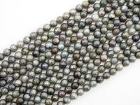 Quality Natural plated Labradorite Faceted Round Beads, 4mm/10mm/12mm Round Faceted Labradorite Gemstone Beads,15.5" Full Strand,SKU#U185