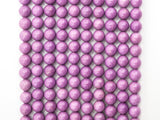 Top Quality Natural Genuine Phosphosiderite Smooth Round Beads, 8mm/10mm/12mm Purple Gemstone Beads,15.5" Full Strand,SKU#U178