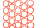 40mm Natural Mother of Pearl Beads, Coral Color O Ring Gemstone Beads, Pearl Shell Beads, 15inch full strand, SKU#U190