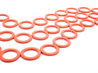 40mm Natural Mother of Pearl Beads, Coral Color O Ring Gemstone Beads, Pearl Shell Beads, 15inch full strand, SKU#U190