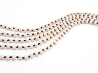 60" EXTRA Long Hand Knotted Beige Color Crystal Necklace, Long Necklace, Cream Neutral Color 2x4mm Rondelle Faceted Crystal Beads, SKU#D18