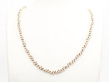 60" EXTRA Long Hand Knotted Beige Color Crystal Necklace, Long Necklace, Cream Neutral Color 2x4mm Rondelle Faceted Crystal Beads, SKU#D18