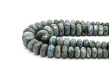 8-18mm High Quality Natural Labradorite Graduated,Faceted/Smooth Roundelle Gemstone Beads,15.5inch strand, SKU#U205