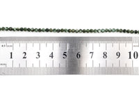 High Quality Natural Seraphinite Faceted Round Sparkly Beads, 2mm/3mm Seraphinite Green Gemstone Beads,15.5" Full Strand,SKU#U213