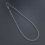 Silver Rainbow Hematite Necklace, sku#EF611