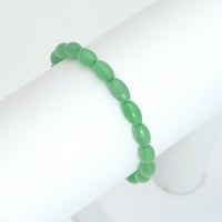 6x9mm Barrel Aventurine Stretchy Bracelet, Sku#EF657