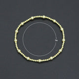 Gold Hematite Ball Beads Stretchy Bracelet, Sku#EF684