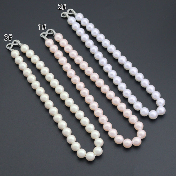 12mm Pearl Necklace with CZ infinity clasp,Sku#EF697